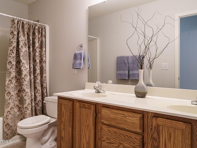 101 Lake Tillery Dr, Cary, NC 27519 - bathroom featuring double vanity and shower / bath combo
