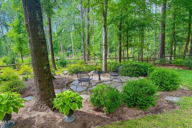 734 Crystal Forest Dr, Semora, NC 27343 - view of yard featuring a patio area
