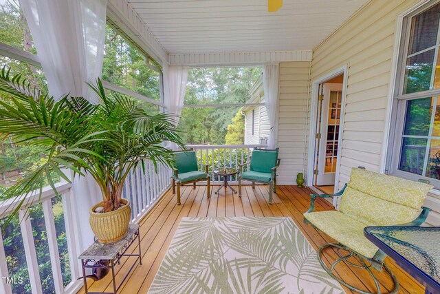 734 Crystal Forest Dr, Semora, NC 27343 - view of sunroom