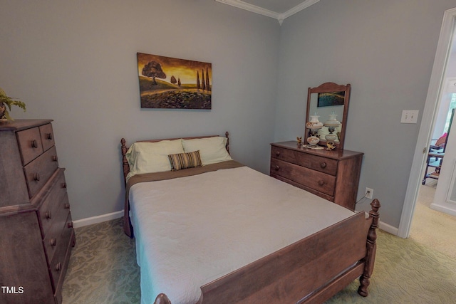 734 Crystal Forest Dr, Semora, NC 27343 - carpeted bedroom with ornamental molding and baseboards
