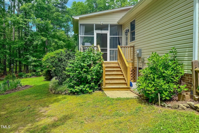 734 Crystal Forest Dr, Semora, NC 27343 - entrance to property featuring a lawn
