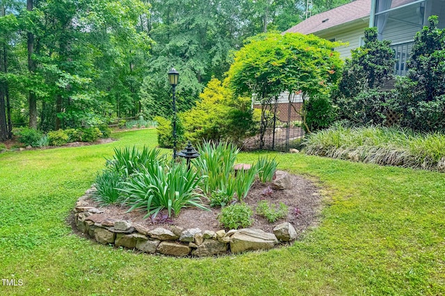 734 Crystal Forest Dr, Semora, NC 27343 - view of grassy yard