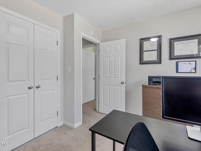 221 Antique Lace Way, Holly Springs, NC 27540 - office area featuring light carpet and a textured ceiling
