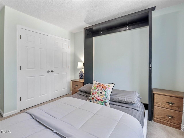 221 Antique Lace Way, Holly Springs, NC 27540 - carpeted bedroom featuring a textured ceiling and a closet