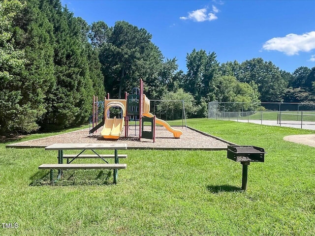 221 Antique Lace Way, Holly Springs, NC 27540 - view of community jungle gym