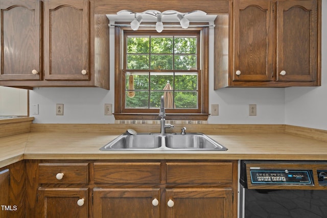 2382 Council Rd, Graham, NC 27253 - kitchen featuring a sink and black dishwasher