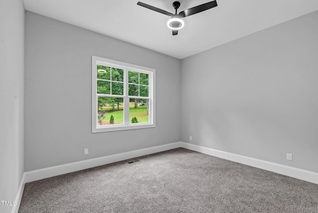 5504 Earle Rd, Raleigh, NC 27606 - empty room featuring a ceiling fan and carpet flooring