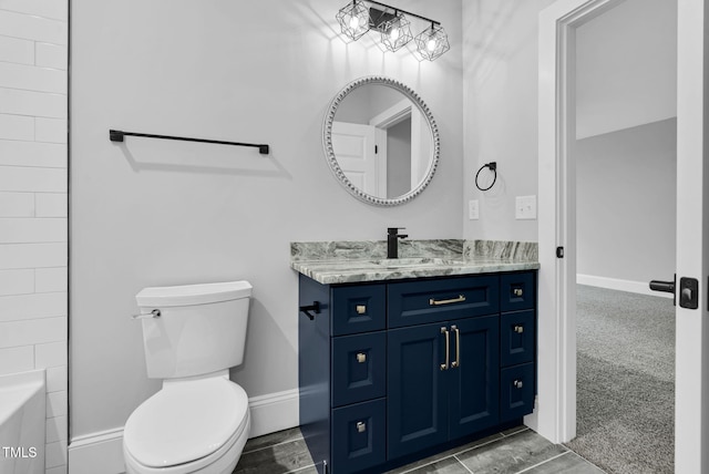 5504 Earle Rd, Raleigh, NC 27606 - bathroom featuring vanity and toilet