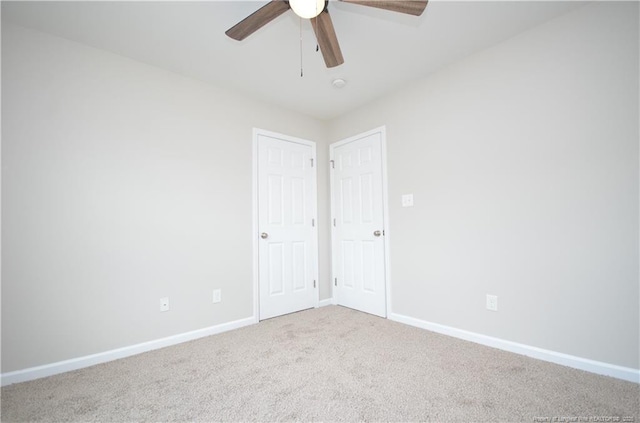 479 Broad Dr, Raeford, NC 28376 - unfurnished room featuring a ceiling fan, carpet flooring, and baseboards
