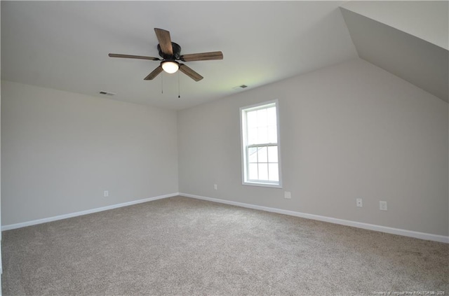 479 Broad Dr, Raeford, NC 28376 - bonus room with carpet floors, a ceiling fan, and baseboards