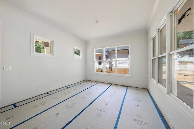 1225 Dixie Trl, Raleigh, NC 27607 - unfurnished room featuring crown molding