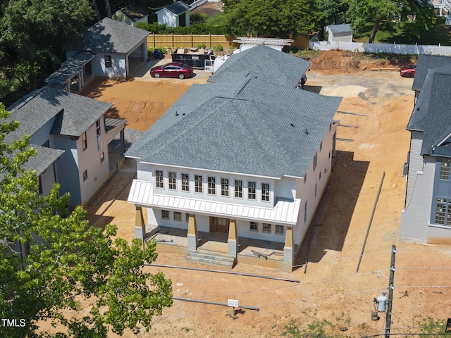 1225 Dixie Trl, Raleigh, NC 27607 - view from above of property