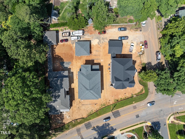 1225 Dixie Trl, Raleigh, NC 27607 - aerial view of property and surrounding area