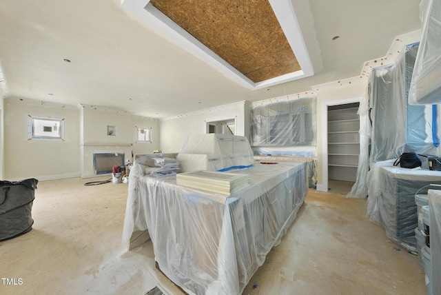 1221 Dixie Trl, Raleigh, NC 27607 - living area featuring a tray ceiling