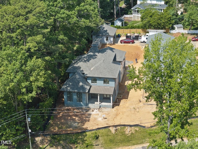 1221 Dixie Trl, Raleigh, NC 27607 - view from above of property