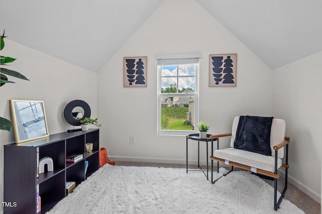 509 Rain Drizzle Ct, Wake Forest, NC 27587 - living area with vaulted ceiling and carpet