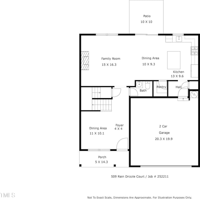 509 Rain Drizzle Ct, Wake Forest, NC 27587 - view of floor plan / room layout