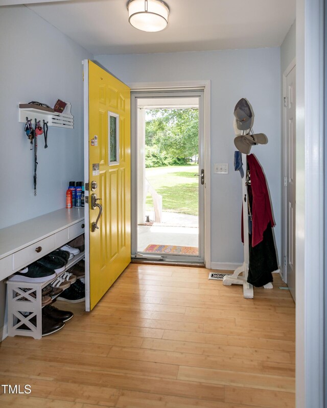 1008 Catsby Cir, Raleigh, NC 27603 - foyer entrance featuring light wood-style floors
