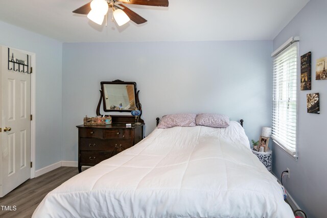 1008 Catsby Cir, Raleigh, NC 27603 - bedroom featuring wood finished floors and ceiling fan
