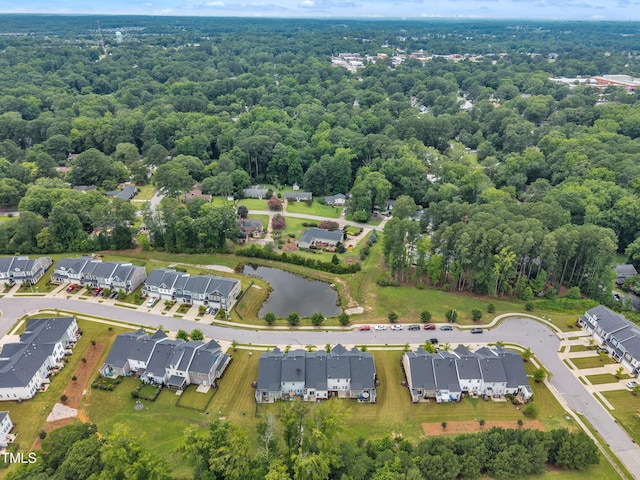 656 Barneswyck Dr, Fuquay Varina, NC 27526 - aerial overview of property's location with a large body of water and nearby suburban area