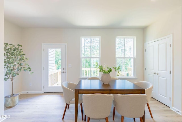 1359 Chowan Ave, Durham, NC 27713 - dining space with plenty of natural light and light wood-type flooring