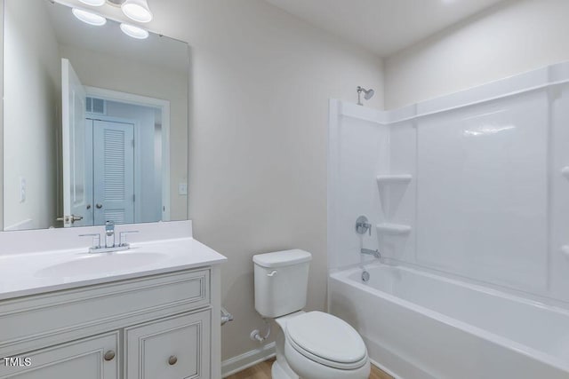 1359 Chowan Ave, Durham, NC 27713 - full bathroom with vanity and bathtub / shower combination