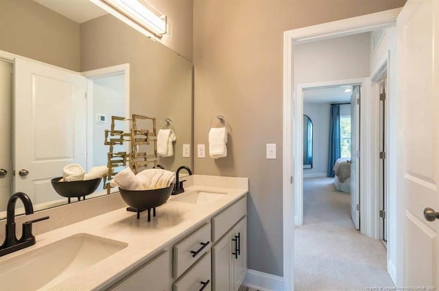 694 Union St, Home, Raeford, NC 28376 - bathroom featuring double vanity