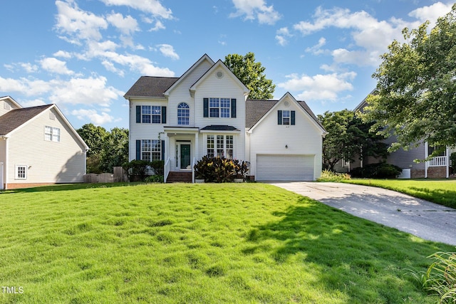 1613 Patterson Grove Rd, Apex, NC 27502 - view of front of home featuring concrete driveway and a front lawn