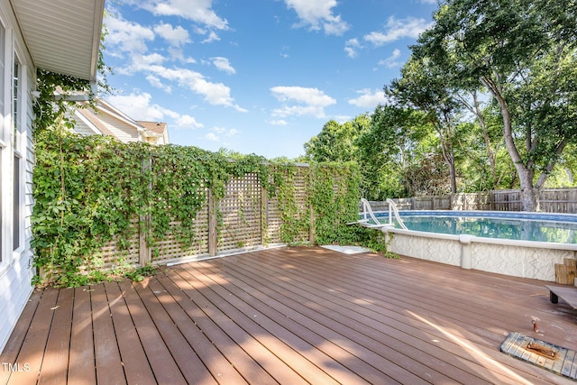 1613 Patterson Grove Rd, Apex, NC 27502 - deck featuring a fenced backyard