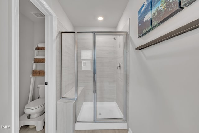 1729 Starlit Sky Ln, Cary, NC 27519 - bathroom with toilet and a shower stall