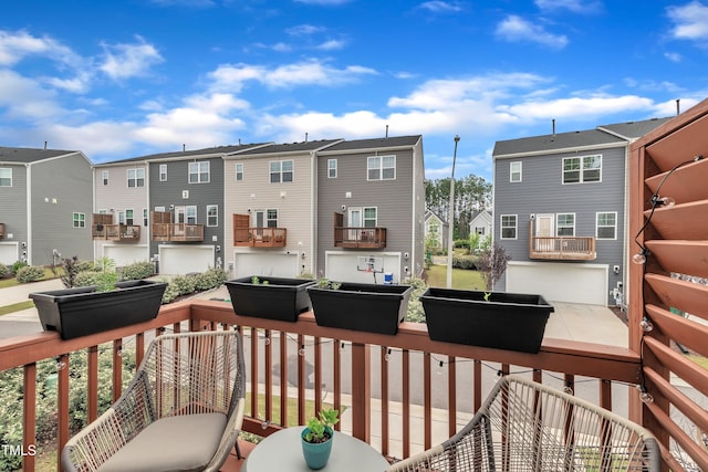1729 Starlit Sky Ln, Cary, NC 27519 - wooden terrace featuring a residential view