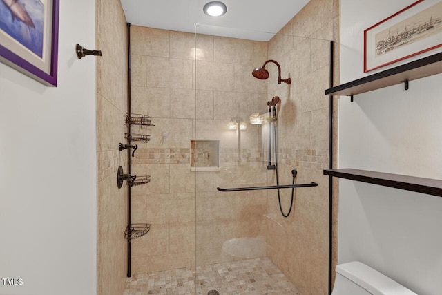 117 Sonoma Way, Chapel Hill, NC 27516 - bathroom with toilet and tiled shower