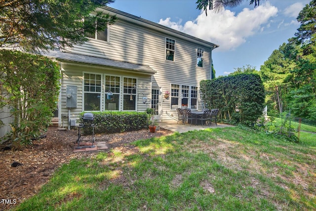 117 Sonoma Way, Chapel Hill, NC 27516 - back of property featuring a patio area and a yard