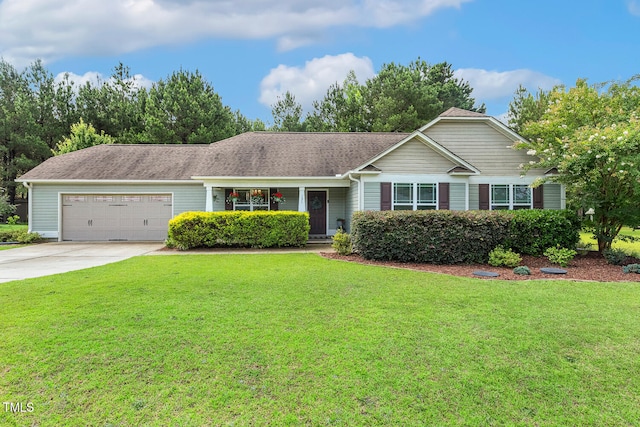 131 Abacos Ct, Clayton, NC 27520 - ranch-style house featuring a garage, driveway, and a front yard