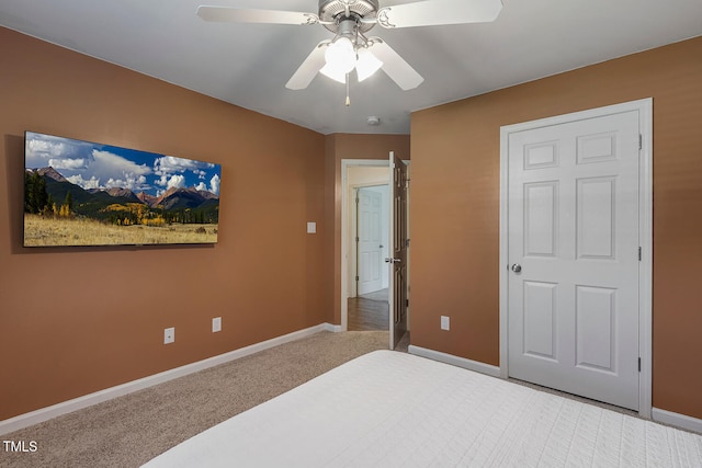 131 Abacos Ct, Clayton, NC 27520 - bedroom with carpet and a ceiling fan