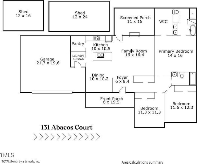 131 Abacos Ct, Clayton, NC 27520 - view of property floor plan