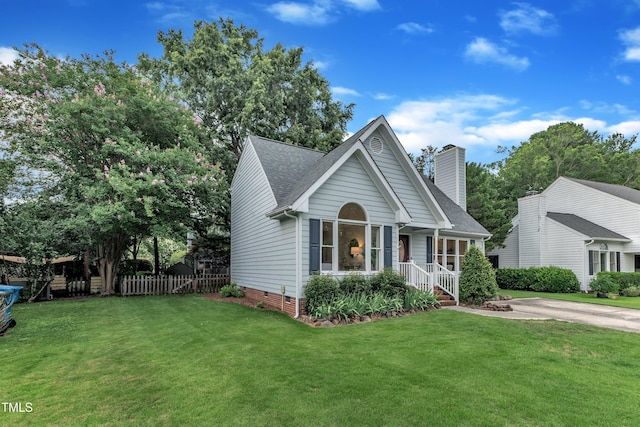 8 Great Oak Ct, Durham, NC 27713 - view of front of house featuring roof with shingles and a chimney
