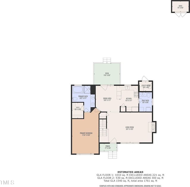 8 Great Oak Ct, Durham, NC 27713 - view of property floor plan