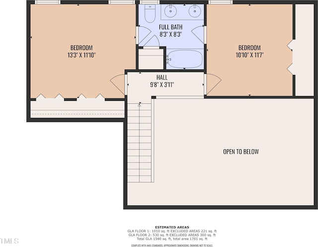 8 Great Oak Ct, Durham, NC 27713 - view of room layout