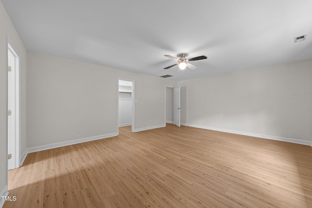 6008 Chittim Ct, Raleigh, NC 27616 - unfurnished room featuring ceiling fan, light wood-type flooring, and baseboards