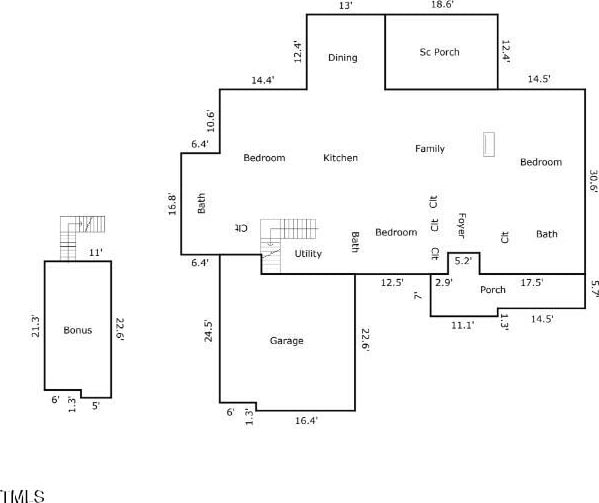 44 Supreme Dr, Lillington, NC 27546 - view of floor plan / room layout