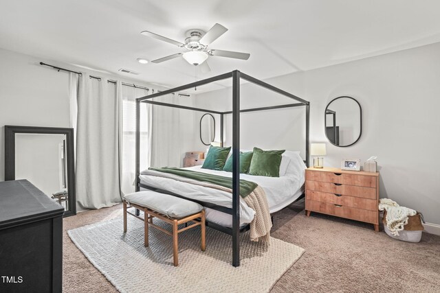 947 Weatherby Ln, Creedmoor, NC 27522 - carpeted bedroom with ceiling fan