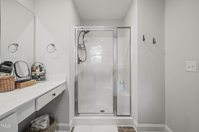 947 Weatherby Ln, Creedmoor, NC 27522 - full bathroom with a shower stall and vanity