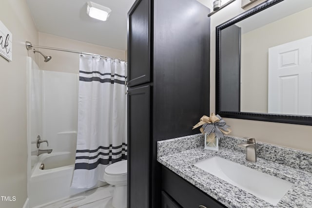 317 Hunters Creek Dr, Goldsboro, NC 27534 - full bath with toilet, vanity, and shower / bath combo