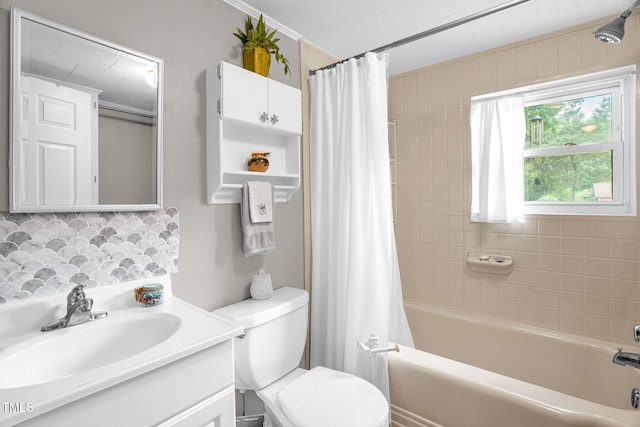 3315 Mebane Oaks Rd, Mebane, NC 27302 - bathroom with vanity, shower / bath combination with curtain, and toilet