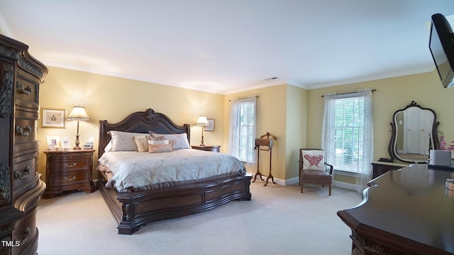 12037 Deer Run, Raleigh, NC 27614 - bedroom with carpet flooring and ornamental molding