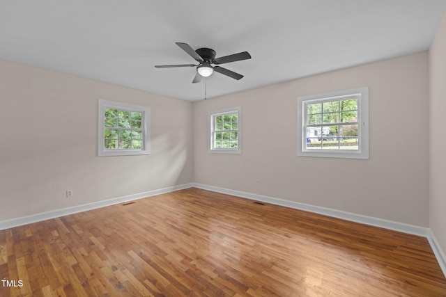 105 Hanna St, Carrboro, NC 27510 - unfurnished room featuring light wood-style floors and a ceiling fan