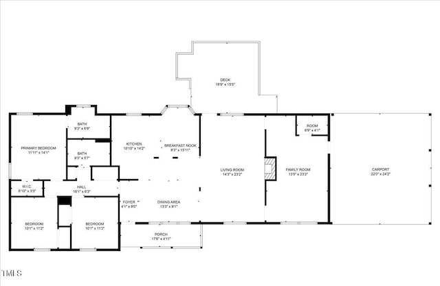 224 Oakcrest Dr, Wake Forest, NC 27587 - property floor plan