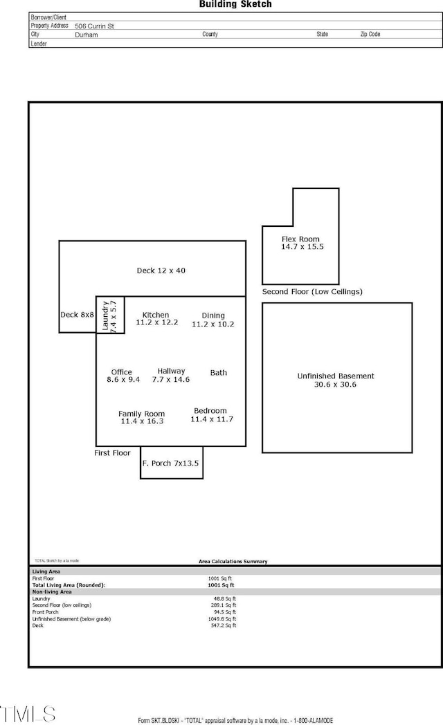 506 Currin St, Durham, NC 27703 - view of home floor plan