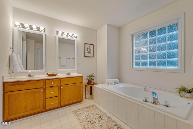 244 Sweet Bay Pl, Carrboro, NC 27510 - bathroom featuring a garden tub and double vanity